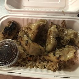 cold hard rice and chicken 'dumplings' cold hard rice and chicken 'dumplings'