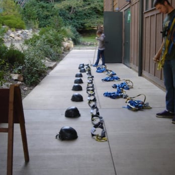 Mount Hermon Adventures - Our guides preparing our gears - Challenge Courses Near Me - Mount Hermon, California