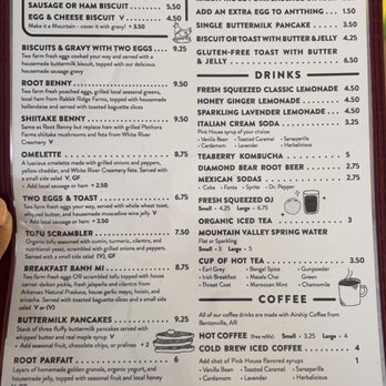The Root Cafe - Menu - Cafes Near Me - Little Rock, Arkansas