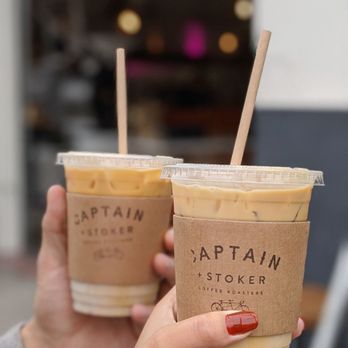 Captain + Stoker - Iced macadamia nut latte and iced vanilla oat latte - Coffee Roasteries Near Me - Monterey, California Captain + Stoker - Iced macadamia nut latte and iced vanilla oat latte - Coffee Roasteries Near Me - Monterey, California