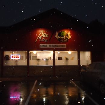 MisEatery - Front of the restaurant, view looking south - first big snow of the year. - Vietnamese Near Me - Champlin, Minnesota
