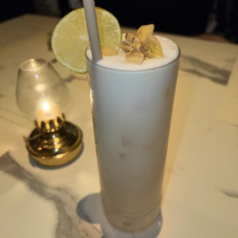 Kingfisher - LEMONGRASS BANANA GIN SOUR - Vietnamese Near Me - San Diego, California Kingfisher - LEMONGRASS BANANA GIN SOUR - Vietnamese Near Me - San Diego, California