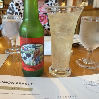 Simon Pearce - $8 soda - New American Near Me - Quechee, Vermont