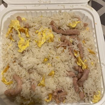 Mala Sichuan Bistro - I just order a pork fry rice and this is what I received.
White rice with some pieces of pork. Don't waste your time and money there - Szechuan Near Me - Houston, Texas Mala Sichuan Bistro - I just order a pork fry rice and this is what I received.
White rice with some pieces of pork. Don't waste your time and money there - Szechuan Near Me - Houston, Texas
