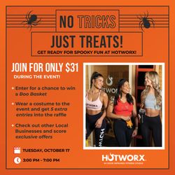 No Tricks, Just Treats!
Get ready for spooky fun at HOTWORX!
JOIN FOR ONLY $31 DURING THE EVENT!