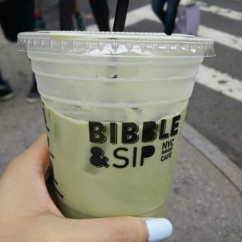Bibble & Sip - Iced Matcha Jasmine Latte - Coffee & Tea Near Me - New York, New York Bibble & Sip - Iced Matcha Jasmine Latte - Coffee & Tea Near Me - New York, New York