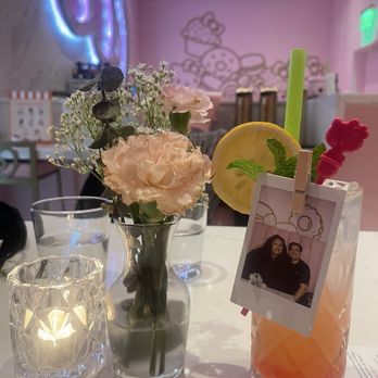 Hello Kitty Cafe - Fruit and Light Boba Picture Perfect Cocktail which comes with a photo of your visit - Cafes Near Me - Irvine, California Hello Kitty Cafe - Fruit and Light Boba Picture Perfect Cocktail which comes with a photo of your visit - Cafes Near Me - Irvine, California