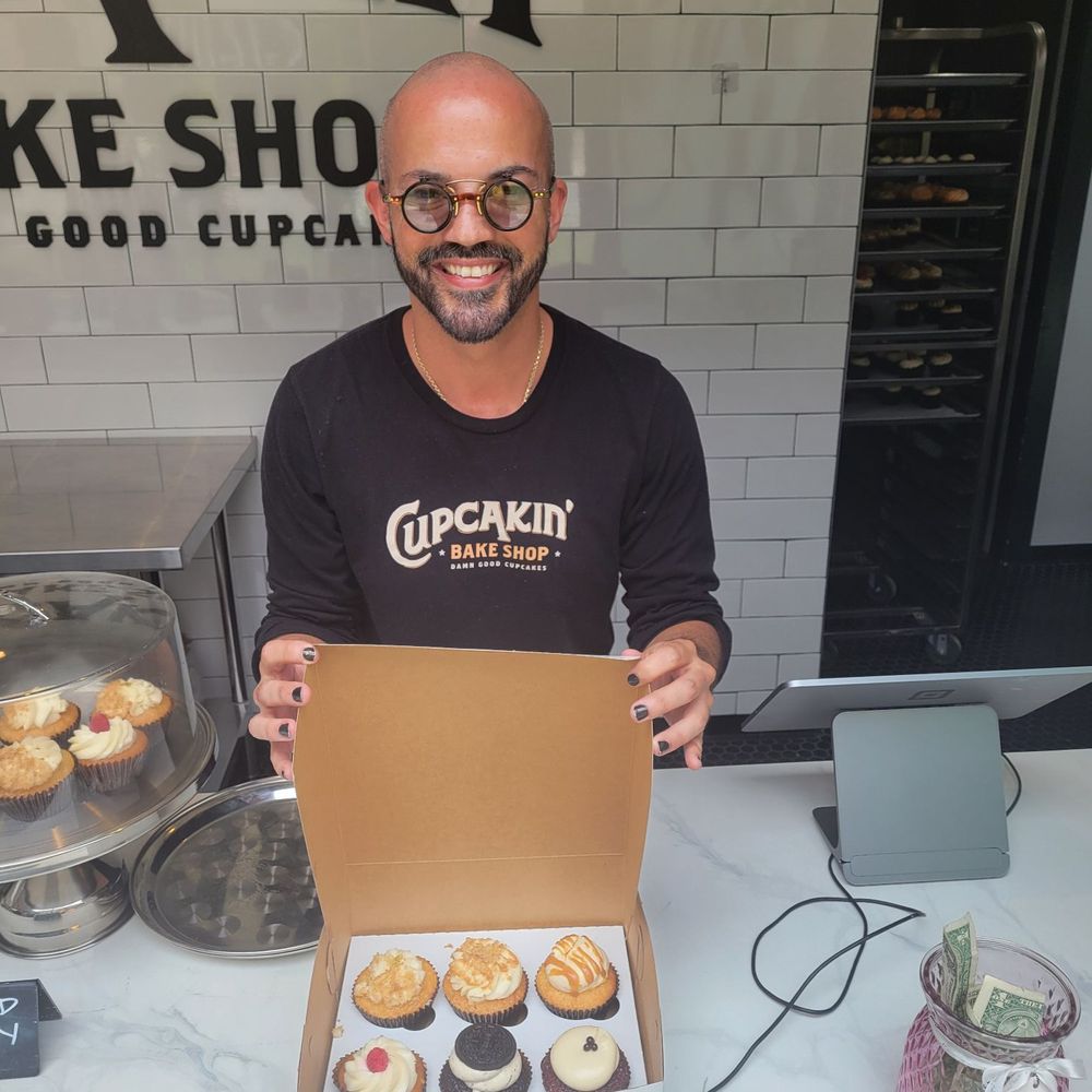 Cupcakin’ Bake Shop - Ronnie, with my assortment of cupcakes - Bakeries Near Me - Atlanta, Georgia