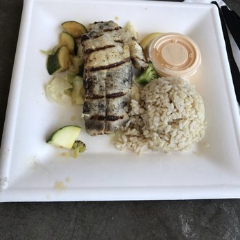 Bear Flag Fish - Snapper with undercooked "roasted" vegetables. - Seafood Near Me - Huntington Beach, California Bear Flag Fish - Snapper with undercooked "roasted" vegetables. - Seafood Near Me - Huntington Beach, California