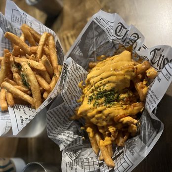 Krisp Korean Fried Chicken - Fries with kimchi and cheese - Chicken Shop Near Me - Houston, Texas