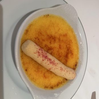 The Delaunay - Vanilla & Rhubarb crème brûlée - Modern European Near Me - London, XGL