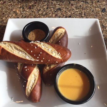 Cincinnati Lager House - Soft pretzel with cheese and homemade Dijon mustard - omg best Dijon mustard I've ever had, no joke! - New American Near Me - Cincinnati, Ohio Cincinnati Lager House - Soft pretzel with cheese and homemade Dijon mustard - omg best Dijon mustard I've ever had, no joke! - New American Near Me - Cincinnati, Ohio