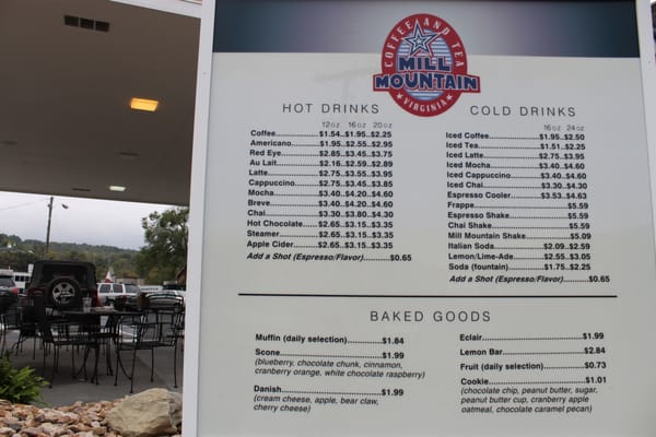 Menu photo 6 Mill Mountain Coffee & Tea Roanoke, VA
