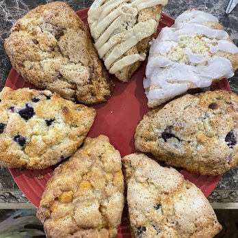 Robin Simmons Bakery - maple walnut, lavender, berry white chocolate,chocolate chip, rum glazed, lemon blueberry and pnut butter chocolate... - Desserts Near Me - Virginia Beach, Virginia Robin Simmons Bakery - maple walnut, lavender, berry white chocolate,chocolate chip, rum glazed, lemon blueberry and pnut butter chocolate... - Desserts Near Me - Virginia Beach, Virginia