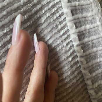 Grand Nail Spa - Completely bent off front on nails not flat - Nail Salons Near Me - Dallas, Texas