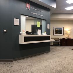 IU Health Physicians Family & Sports Medicine - Front counter - receptionists work space