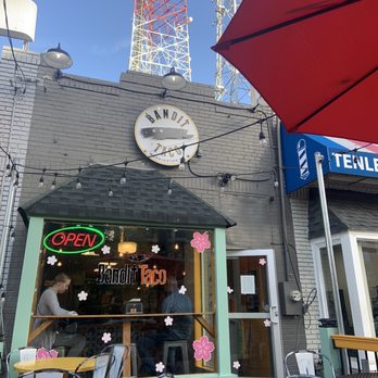 Bandit Taco - a clock on the side of a building - Tacos Near Me - Washington, DC, District of Columbia