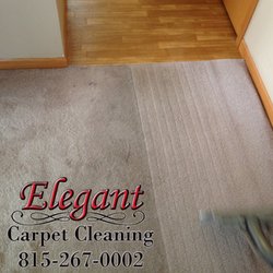 Elegant Carpet Cleaning - Clearly see the before and after.