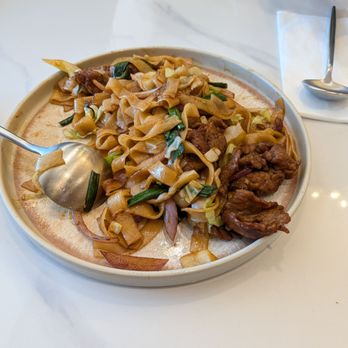 Uncle Cha Fusion Cafe - Signature Stir-Fried Beef Ho Fun - Asian Fusion Near Me - Milpitas, California Uncle Cha Fusion Cafe - Signature Stir-Fried Beef Ho Fun - Asian Fusion Near Me - Milpitas, California