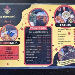 El Menudazo - Updated Menu 2025