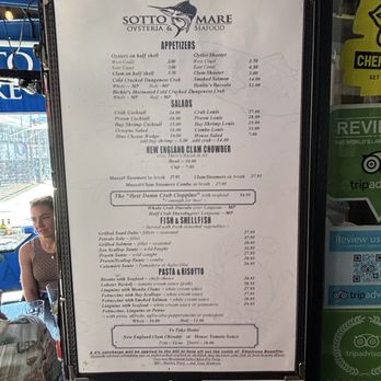 Sotto Mare - Menu - Seafood Near Me - San Francisco, California Sotto Mare - Menu - Seafood Near Me - San Francisco, California