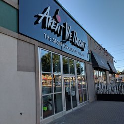 Aren't We Naughty - Out front of the store in September 2018