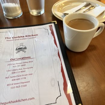 The Gurkha Kitchen - Complimentary chai CHAI/TEA was really good. - Indian Near Me - Hayward, California