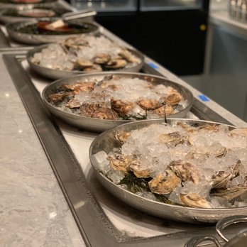 Anise Wine Bar- The Village Dallas - Selection of 3 oysters. Unsure where they are from because the server did not know, but they were perfectly shucked, briny, and delicious! - Wine Bars Near Me - Dallas, Texas