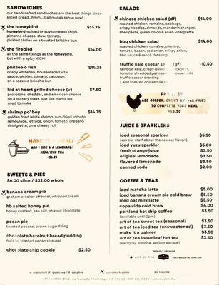 Menu photo 3 Honeybird La Cañada Flintridge, CA