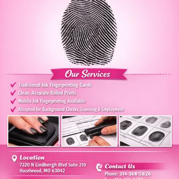 Charisse Laboratory Services - Ink Fingerprinting Cards - Laboratory Testing Near Me - Hazelwood, Missouri Charisse Laboratory Services - Ink Fingerprinting Cards - Laboratory Testing Near Me - Hazelwood, Missouri