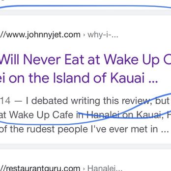 Wake Up Delicious - Hum a website about how much not to eat there .... - Hawaiian Near Me - Hanalei, Hawaii