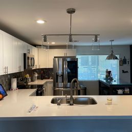 Pendant light fixture.