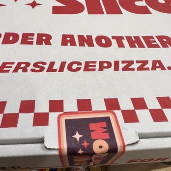 WonderSlice Pizza - Branded box is sealed for delivery, nice touch - Pizza Near Me - San Antonio, Texas