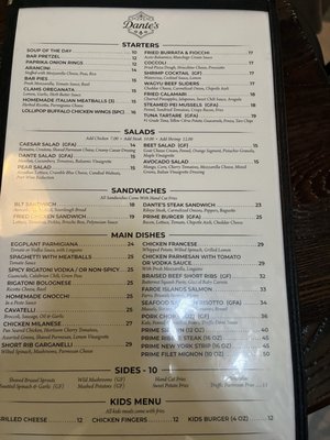 Menu photo 1 Dante’s Clifton, NJ Menu photo 1 Dante’s Clifton, NJ