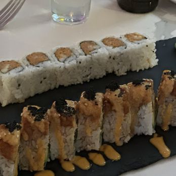 Fighting Fish - Top was Spicy Tuna 9/10 and bottom was Tiger Tempura 10/10. - Sushi Bars Near Me - Richmond, Virginia
