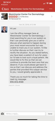 Westchester Center For Dermatology