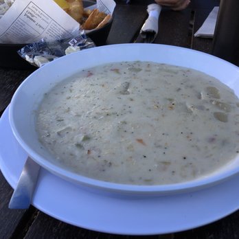 Bubba Gump Shrimp - Clam Chowder Bowl. Technically it's a plate and you have to eat it quite quick since it'll cool faster on a plate than a bowl. - Seafood Near Me - Monterey, California