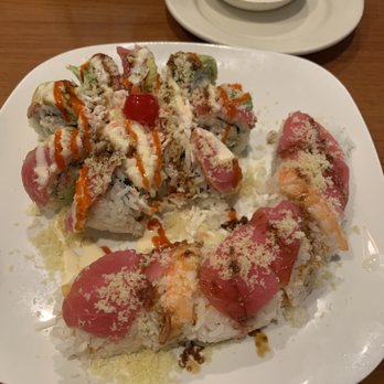 Twin Sushi - Mr. Joe and Cherry Blossom roll, pretty good - Japanese Near Me - Mandeville, Louisiana