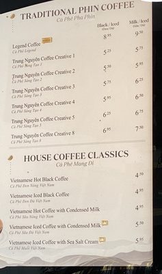 Menu photo 8 Trung Nguyen Legend Westminster, CA Menu photo 8 Trung Nguyen Legend Westminster, CA