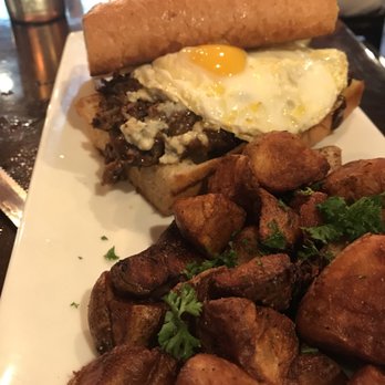 Backwater - Shaved Rib Eye sandwich - Breakfast & Brunch Near Me - Melbourne, Florida Backwater - Shaved Rib Eye sandwich - Breakfast & Brunch Near Me - Melbourne, Florida
