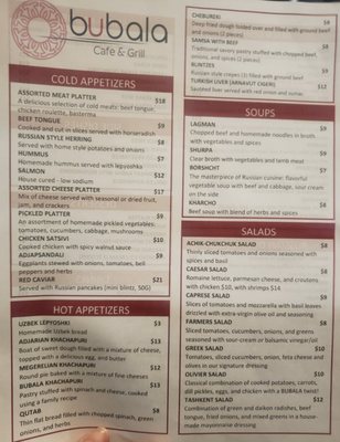 Menu photo 6 Bubala Cafe & Grill Dallas, TX