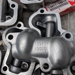 MotoShed - 50 year old rocker covers that were vapor blasted at MotoShed.