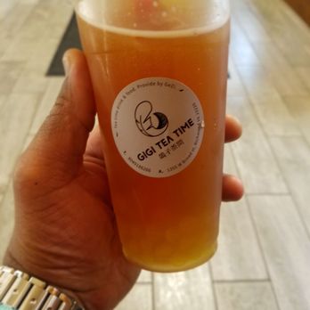 Gigi Tea Time - Lemon twist fruit tea w/ passion fruit boba - Bubble Tea Near Me - Richmond, Virginia