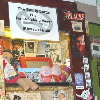 The Empty Bottle - Behind the bar ephemera - Dive Bars Near Me - Chicago, Illinois
