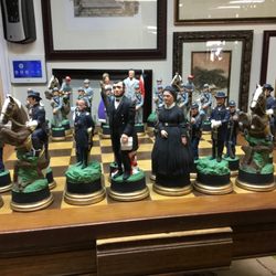 Antiques & Collectibles Boutique - Civil War figurines chess set