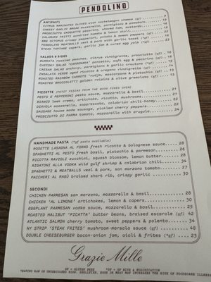 Menu photo 1 Pendolino Sandy Springs, GA Menu photo 1 Pendolino Sandy Springs, GA