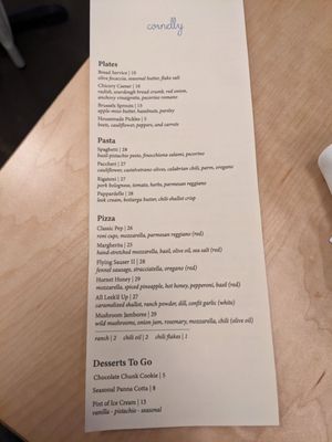 Menu photo 7 Cornelly Seattle, WA