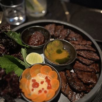 Dōgon - Wagyu beef (There take on Korean beef) only wish the slices was thicker to enjoy the rareness - Caribbean Near Me - Washington, DC, District of Columbia