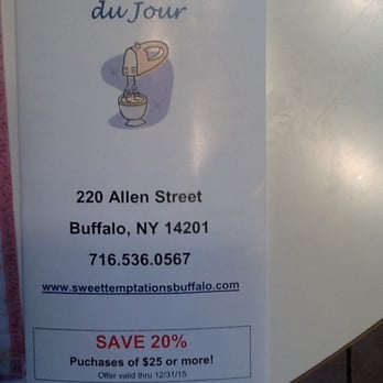 Sweet Temptations Du Jour - Menu - Bakeries Near Me - Buffalo, New York