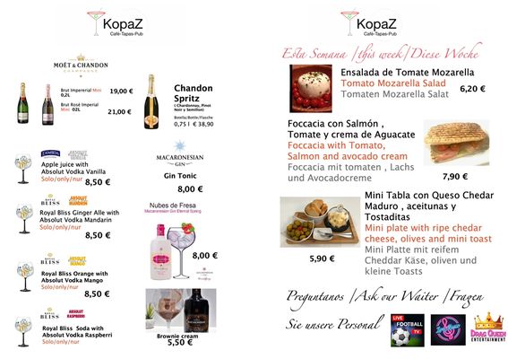 Menu photo 1 KopaZ Meloneras Maspalomas, GC